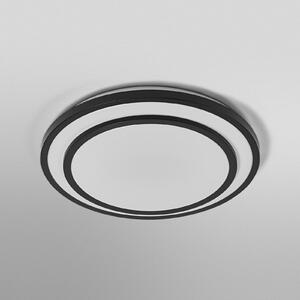 OSRAM LED οροφής ORBIS BERLIN, μαύρο, Ø 49 cm, μέταλλο, Μαύρο, Σαλόνι / τραπεζαρία, Μέταλλο, σύγχρονο