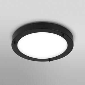 OSRAM Φωτιστικό οροφής BATHROOM, μαύρο Ø 31 cm Μέταλλο/γυαλί IP44, ρυθμιζόμενος, Μαύρο, Μπάνιο, Μέταλλο, σύγχρονο