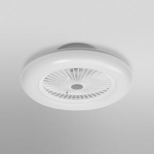 OSRAM SMART+ WiFi LED ανεμιστήρας οροφής ROUND λευκός αθόρυβος 55cm, ρυθμιζόμενος, Λευκό, Σαλόνι / τραπεζαρία, Πλαστικό, σύγχρονο