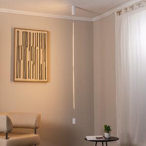 Nowodvorski Lighting Κρεμαστό φωτιστικό LED VERTIC, λευκό, μέταλλο, 19 W, 3.000 K, Λευκό, Σαλόνι / τραπεζαρία, Αλουμίνιο, σύγχρονο