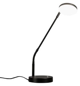 FISCHER & HONSEL LED επιτραπέζια λάμπα Sorento, αμμοσκούρα, ύψος 48 cm, CCT ρυθμιζόμενη ένταση, ρυθμιζόμενος, Μαύρο, Σαλόνι / τραπεζαρία, Μέταλλο, σύγχρονο
