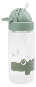 Παγούρι 350ml Με Καλαμάκι Done By Deer Croco Green BR76439