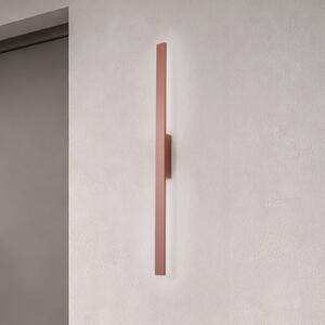 Nowodvorski Lighting LED φωτιστικό τοίχου Demi M, κόκκινο τούβλο, αλουμίνιο, ύψος 100 cm, IP54, Κόκκινο, Αλουμίνιο
