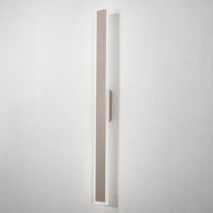 Nowodvorski Lighting LED φωτιστικό τοίχου Isla, άμμος, αλουμίνιο, ύψος 100 cm, IP54, Μπεζ, Αλουμίνιο