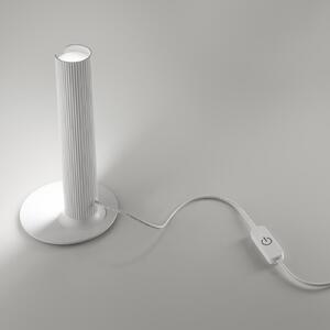 IDEAL LUX Λάμπα γραφείου LED Dorica, λευκή, ύψος 25 cm, ρυθμιζόμενος, Λευκό, Σαλόνι / τραπεζαρία, Αλουμίνιο, σύγχρονο