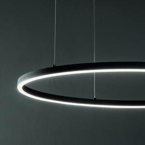 IDEAL LUX Ιδανική κρεμαστή λάμπα LED Lux Oracle Slim Ø 90 cm λευκή 3.000 K, Λευκό, Σαλόνι / τραπεζαρία, Μέταλλο, σύγχρονο