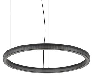 IDEAL LUX Κρεμαστό φωτιστικό LED Crown, διάμετρος 80 εκ., μαύρο, μέταλλο, Μαύρο, Σαλόνι / τραπεζαρία, Μέταλλο, σύγχρονο