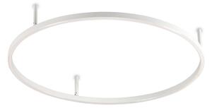 IDEAL LUX Ιδανική λάμπα οροφής LED Ideal Lux Oracle Slim Ø 70 cm, λευκή, 3.000 K, Λευκό, Σαλόνι / τραπεζαρία, Αλουμίνιο, σύγχρονο