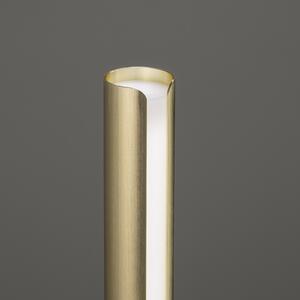 IDEAL LUX Επιτραπέζια λάμπα LED Dorica, χρώμα ορείχαλκου, ύψος 25 εκ., ρυθμιζόμενος, Χρυσό / Ορείχαλκου, Σαλόνι / τραπεζαρία, Αλουμίνιο, σύγχρονο