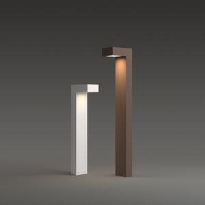 IDEAL LUX Φωτιστικό δρόμου LED Sirio, καφέ, ύψος 60 εκ., μέταλλο, Καφέ / Σκουριάς, Αλουμίνιο, σύγχρονο