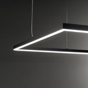 IDEAL LUX Ideal Lux LED κρεμαστό φωτιστικό Oracle Slim 50 x cm μαύρο 3.000 K, Μαύρο, Σαλόνι / τραπεζαρία, Αλουμίνιο, σύγχρονο