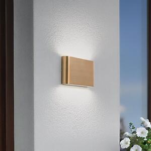 Nowodvorski Lighting LED φωτιστικό τοίχου Semi M, αλουμίνιο, χρυσό, μήκος 17,5 cm, Χρυσό / Ορείχαλκου, Αλουμίνιο