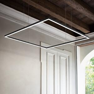 IDEAL LUX Ideal Lux LED κρεμαστή Oracle Slim 90 x cm μαύρο 3.000 K, Μαύρο, Σαλόνι / τραπεζαρία, Αλουμίνιο, σύγχρονο
