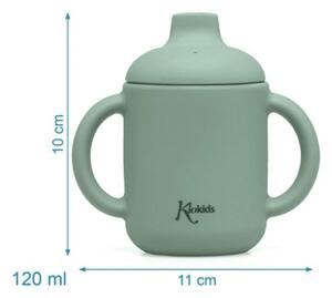Ποτήρι Εκπαιδευτικό Σιλικόνης 120ml Kiokids Μέντα 3783
