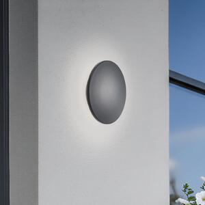 Nowodvorski Lighting LED φωτιστικό τοίχου Aria M, μαύρο, αλουμίνιο, Ø 18 cm, Μαύρο, Αλουμίνιο
