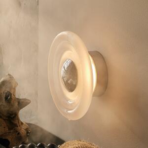 Tom Dixon LED απλίκα Press Sphere Mini, παγωμένη Ø 22 cm, ρυθμιζόμενος, Λευκό, Μπάνιο, Γυαλί, σχεδιασμός