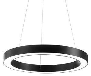 IDEAL LUX Ιδανικό φωτιστικό LED Oracle, Ø 60 cm, μαύρο, 3.000 K, Μαύρο, Σαλόνι / τραπεζαρία, Αλουμίνιο, σύγχρονο
