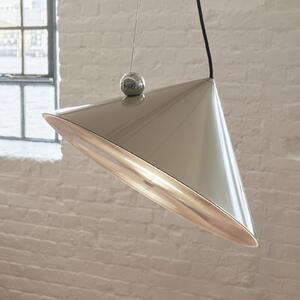 Tom Dixon LED κρεμαστή λάμπα Pose, γκρι-μπεζ, Ø 43 cm χάλυβας dim, ρυθμιζόμενος, Γκρι, Σαλόνι / τραπεζαρία, Μέταλλο, σχεδιασμός