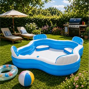 Φουσκωτή πισίνα Intex Swim Center οικογενειακή, χωρητικότητας 990lt, 229x229x66cm