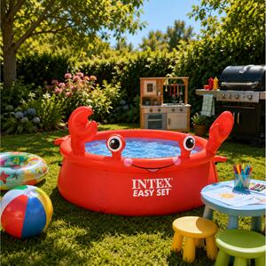 Φουσκωτή πισίνα Crab Intex Easy Set παιδική, χωρητικότητας 880lt, 183x51cm