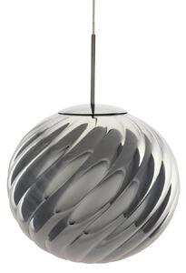 Tom Dixon LED κρεμαστό φωτιστικό Whirl, ασημί, 45 cm πλαστικό dim, ρυθμιζόμενος, Μεταλλικό, Σαλόνι / τραπεζαρία, Πλαστικό, σχεδιασμός