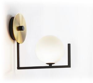 IDEAL LUX Απλίκα Birds, μαύρο/ορείχαλκο Ύψος 25 εκ. Μέταλλο, Μαύρο, Σαλόνι / τραπεζαρία, Μέταλλο, σύγχρονο