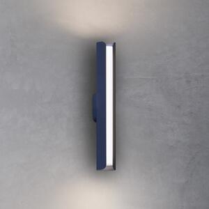 IDEAL LUX Φωτιστικό τοίχου LED Dorica, μπλε, ύψος 30 cm, μέταλλο, Μπλε, Σαλόνι / τραπεζαρία, Αλουμίνιο, σύγχρονο