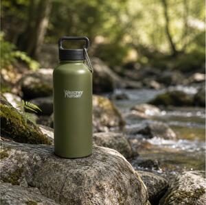Μπουκάλι Θερμός Stein Healthy Human με χωρητικότητα 950ml και διατήρηση θερμοκρασίας 12h ζεστό / 24h κρύο - Olive