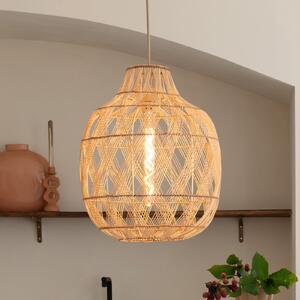 Good & Mojo GOOD MOJO Κρεμαστό φωτιστικό Mendoza, φυσικό, 40 cm, μπαμπού, E27, ρυθμιζόμενος, Ξύλου, Σαλόνι / τραπεζαρία, Μπαμπού, σχεδιασμός
