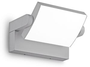 IDEAL LUX Ideal Lux LED φωτιστικό εξωτερικού χώρου Swipe, γκρι, IP54, 3.000 K, Γκρι, Μέταλλο, σύγχρονο