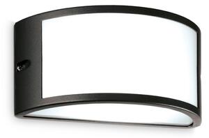 IDEAL LUX Ideal Lux Εξωτερικός φωτιστικός Rex 1, μαύρος, αλουμίνιο, IP44, E27, ρυθμιζόμενος, Μαύρο, Αλουμίνιο, Πρίζα τοίχου πάνω/κάτω