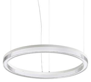 IDEAL LUX Κρεμαστό φωτιστικό LED Crown, διάμετρος 60 εκ., λευκό, μέταλλο, Λευκό, Σαλόνι / τραπεζαρία, Μέταλλο, σύγχρονο
