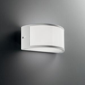 IDEAL LUX Ideal Lux Φωτιστικό εξωτερικού χώρου Rex 1, λευκό, αλουμίνιο, IP44, E27, ρυθμιζόμενος, Λευκό, Αλουμίνιο, Πρίζα τοίχου πάνω/κάτω