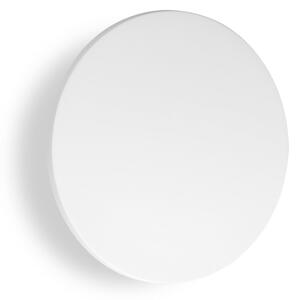 IDEAL LUX Εξωτερικός φωτιστικός τοίχου LED Punto, λευκός, Ø 30 cm, Λευκό, Μέταλλο, σύγχρονο