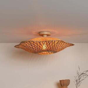 Good & Mojo GOOD MOJO Φωτιστικό οροφής Madura, Ø 60 cm, καφέ, μπαμπού E27, ρυθμιζόμενος, Ξύλου, Σαλόνι / τραπεζαρία, Μπαμπού
