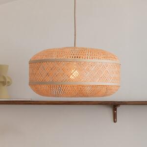 Good & Mojo GOOD MOJO Κρεμαστή λάμπα Langkawi, φυσικό Ø 50 cm, μπαμπού E27, ρυθμιζόμενος, Ξύλου, Σαλόνι / τραπεζαρία, Μπαμπού