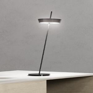 Sigor LED-Akku-Τραπεζοκαθιστικό φως Mahina, μαύρο, ύψος 36 cm, μέταλλο, CCT, ρυθμιζόμενος, Μαύρο, Σαλόνι / τραπεζαρία, Αλουμίνιο, σύγχρονο