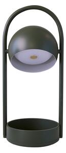 FRANDSEN LED φορητή επιτραπέζια λάμπα Ball Portable, λαδί, ατσάλι, ρυθμιζόμενος, Πράσινο, Σαλόνι / τραπεζαρία, Μέταλλο, σχεδιασμός