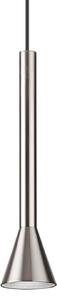 IDEAL LUX Κρεμαστό φωτιστικό LED Diesis, χρώμα νικελίου, Ø 6 cm, μέταλλο, Μεταλλικό, Σαλόνι / τραπεζαρία, Μέταλλο, σύγχρονο