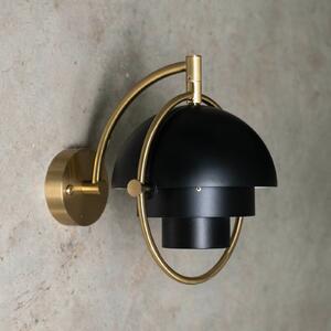 GUBI Gubi Φωτιστικό τοίχου Multi-Lite, μαύρο, μέταλλο, G9, ρυθμιζόμενος, Μαύρο, Σαλόνι / τραπεζαρία, Ορείχαλκος, σχεδιασμός