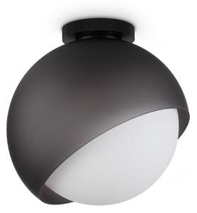 IDEAL LUX Φωτιστικό οροφής Bloom, Ø 30 cm, μαύρο, μέταλλο/γυαλί, ρυθμιζόμενος, Μαύρο, Σαλόνι / τραπεζαρία, Μέταλλο, σύγχρονο