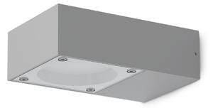 IDEAL LUX Φωτιστικό εξωτερικού χώρου Sirio, γκρι, πλάτος 10 cm, μέταλλο, Γκρι, Αλουμίνιο, σύγχρονο
