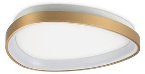 IDEAL LUX Φωτιστικό οροφής LED Gemini, ορείχαλκος, 42 cm, 2700 K, on/off, Χρυσό / Ορείχαλκου, Σαλόνι / τραπεζαρία, Μέταλλο, σύγχρονο