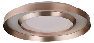 Brilliant LED φωτιστικό οροφής Onix, Ø 60 cm, ροζ χρυσό, μέταλλο, ρυθμιζόμενος, Χρυσό / Ορείχαλκου, Σαλόνι / τραπεζαρία, Αλουμίνιο, σύγχρονο