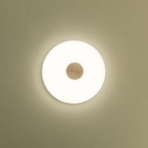 Northern LED φωτιστικό τοίχου Glint, Ø 36 cm, γυαλί, λευκό οπαλίνα, ρυθμιζόμενος, Λευκό, Σαλόνι / τραπεζαρία, Γυαλί, σχεδιασμός