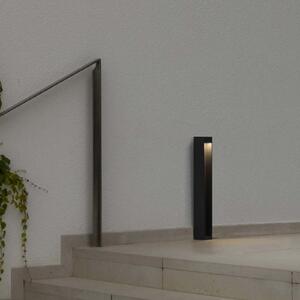 FARO BARCELONA LED φωτιστικό βάσης Cerler, ανθρακί, 60cm, μέταλλο, IP65, CCT, Γκρι, Αλουμίνιο, σύγχρονο