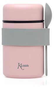 Βρεφικό Θερμός Φαγητού 500ml + Κουτάλι Kiokids Ροζ 3598