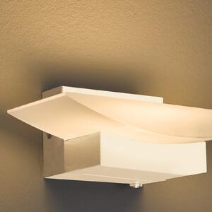 FISCHER & HONSEL LED φωτιστικό τοίχου Bowl TW, CCT πλάτος 20 cm, χρώμα άμμου, ρυθμιζόμενος, Μπεζ, Σαλόνι / τραπεζαρία, Μέταλλο, σύγχρονο