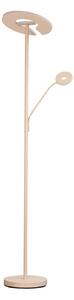 FISCHER & HONSEL Λάμπα δαπέδου LED Dent, χρώμα άμμου, 180 cm, μέταλλο, CCT 2-φωτεινές., ρυθμιζόμενος, Μπεζ, Σαλόνι / τραπεζαρία, Μέταλλο, σύγχρονο, Φως ανάγνωσης