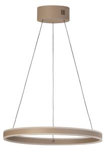 FISCHER & HONSEL Κρεμαστή λάμπα LED Silvio, Ø 60 cm, γκρι, μέταλλο, CCT, ρυθμιζόμενος, Μπεζ, Σαλόνι / τραπεζαρία, Μέταλλο, σύγχρονο